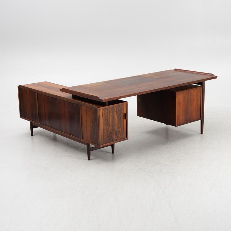 Arne Vodder, skrivbord med sideboard, Sibast Möbler, Danmark, 1960-tal.