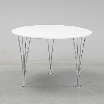 A 'Trisuper-elliptical' table by Bruno Mathsson & Piet Hein for Mathsson International.