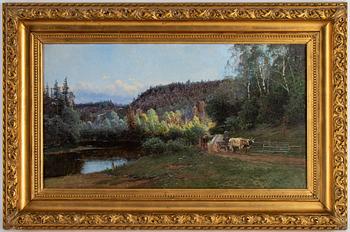 Johan Kindborg, oil on canvas, signed and dated Charlottenberg -92.