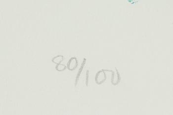 Sigvard Bernadotte, färglitografi, 1984, signerad 80/100.