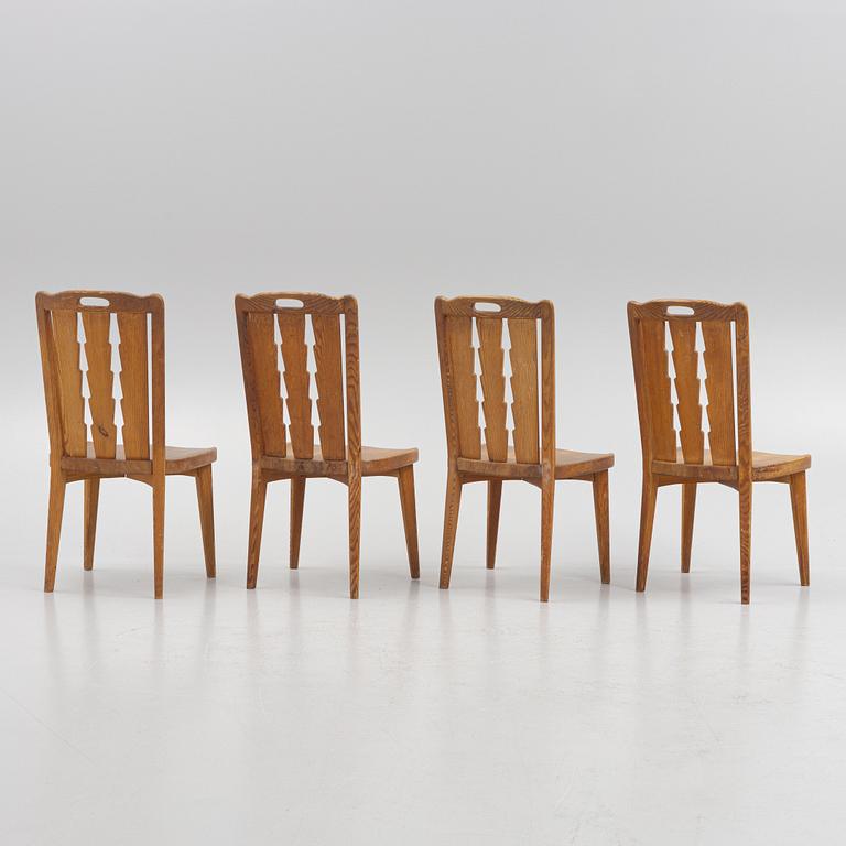 Nordiska Kompaniet, chairs, 4 pcs, "Ekerö", Swedish Modern, ca 1947.