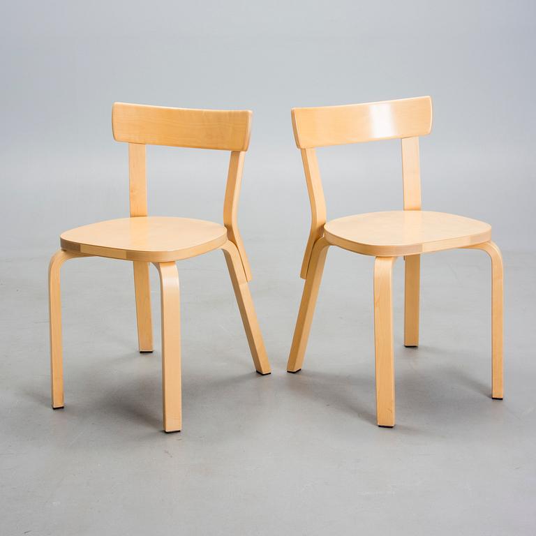 STOLAR, 6 st, modell 69, Alvar Aalto, Artek 2000-början.