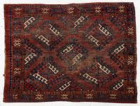 A 'Lebab' Turkmen bag face,  c. 113 x 83 cm, middle Amu Darya, Turkmenistan, early to mid 19th century.