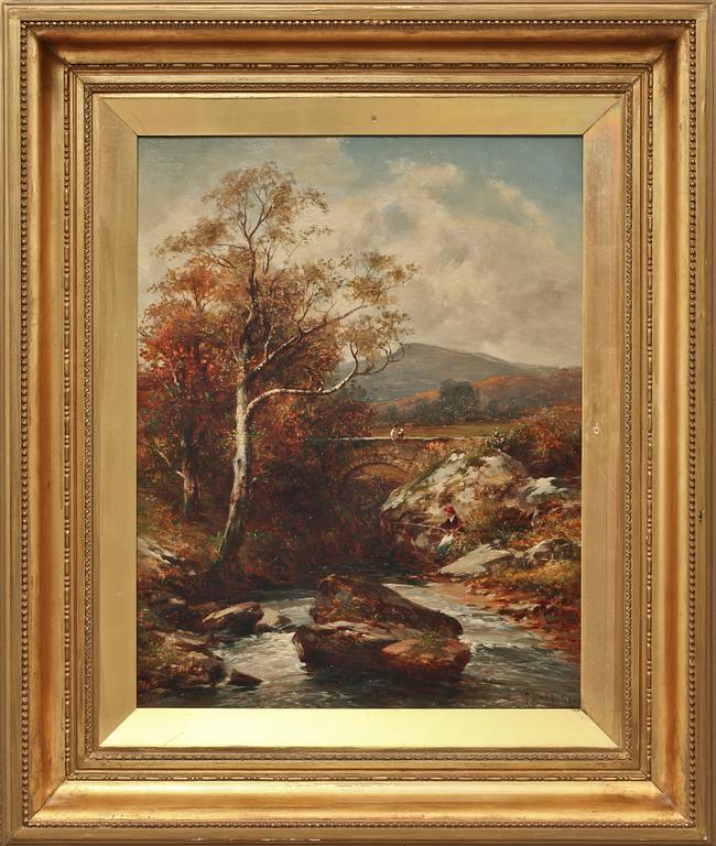 DAVID BATES, olja på duk, sign.