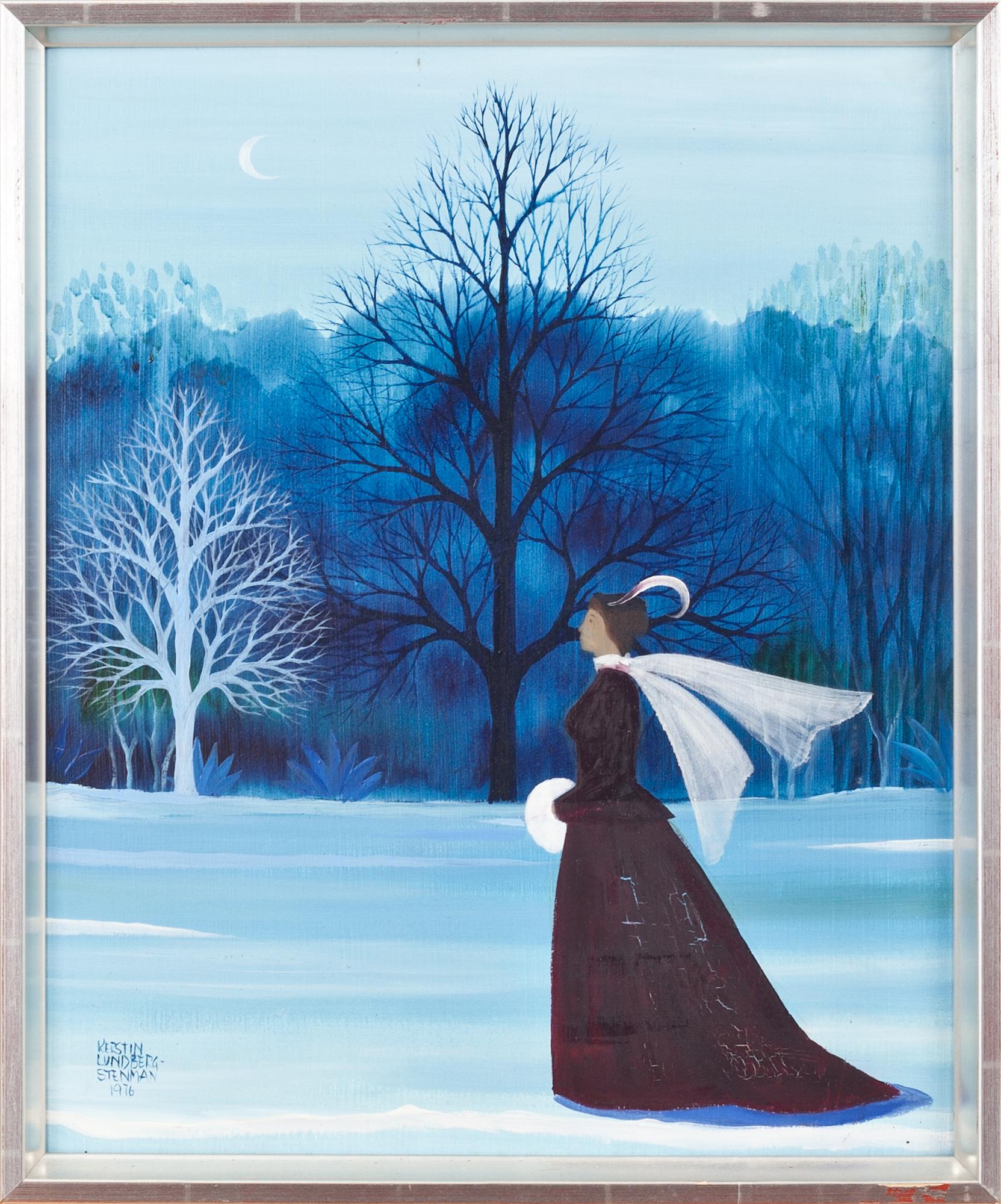 KERSTIN LUNDBERG-STENMAN, olja på pannå, signerad och daterad 1976.