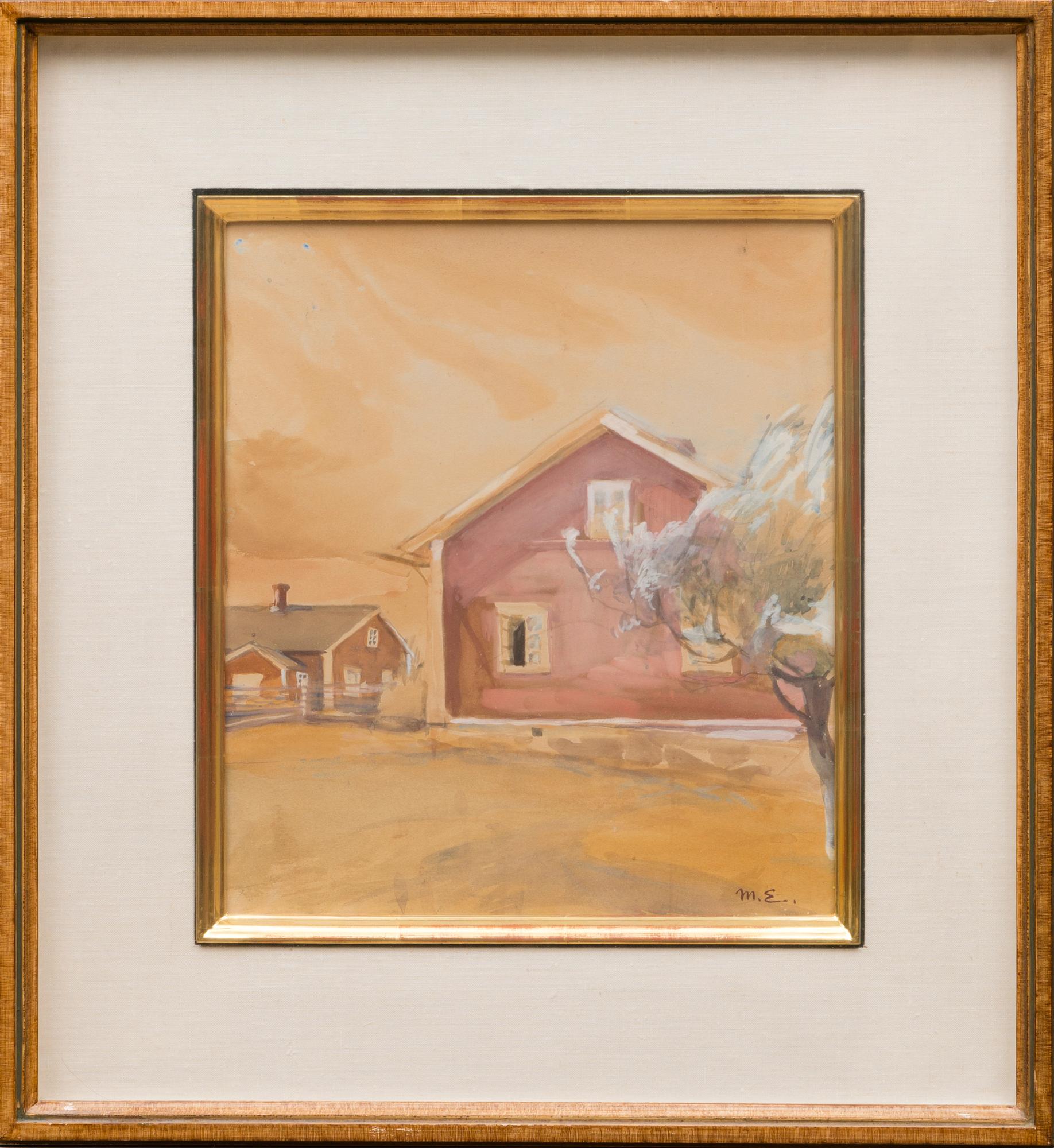 MAGNUS ENCKELL, gouache, signed.