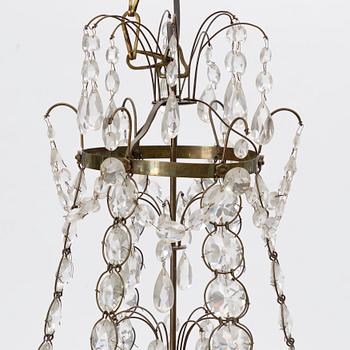 Chandelier, Gustavian style, circa 1900.