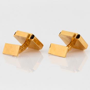 Wiwen Nilsson, manschettknappar, ett par, Lund 1960, 18K guld.