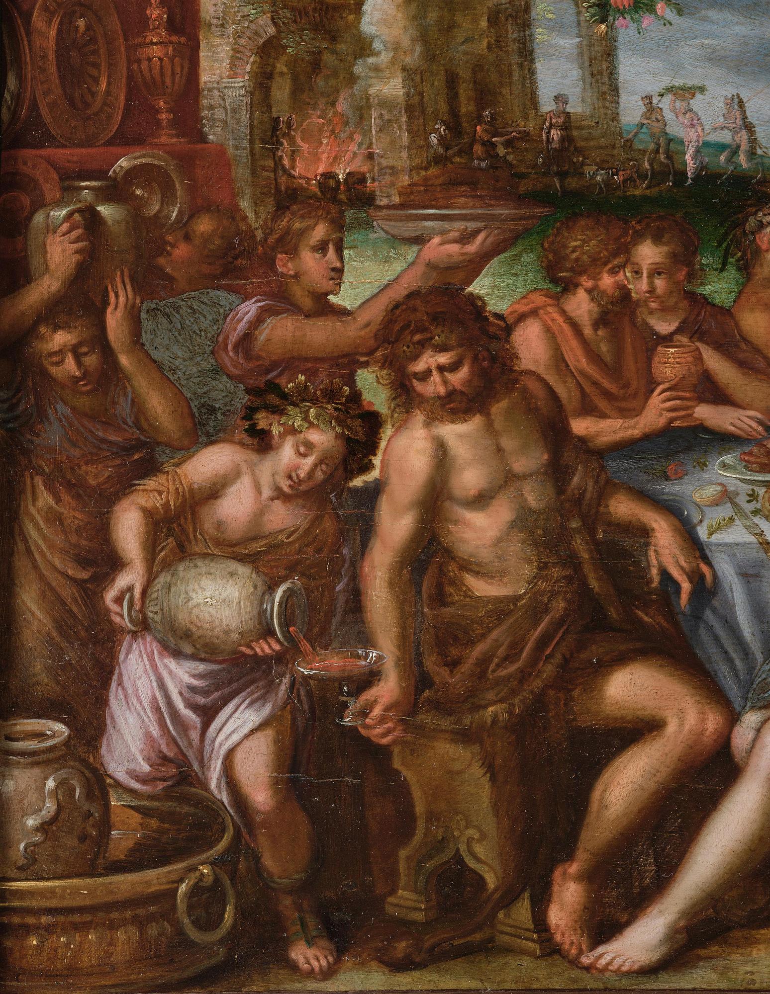 Frans Badens, attributed to, Bacchanal.
