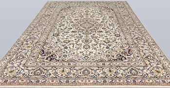 A Keshan carpet, 347 x 245 cm.