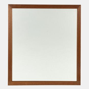 Firma Svenskt Tenn, a mahogany framed mirror, mid 20th century.