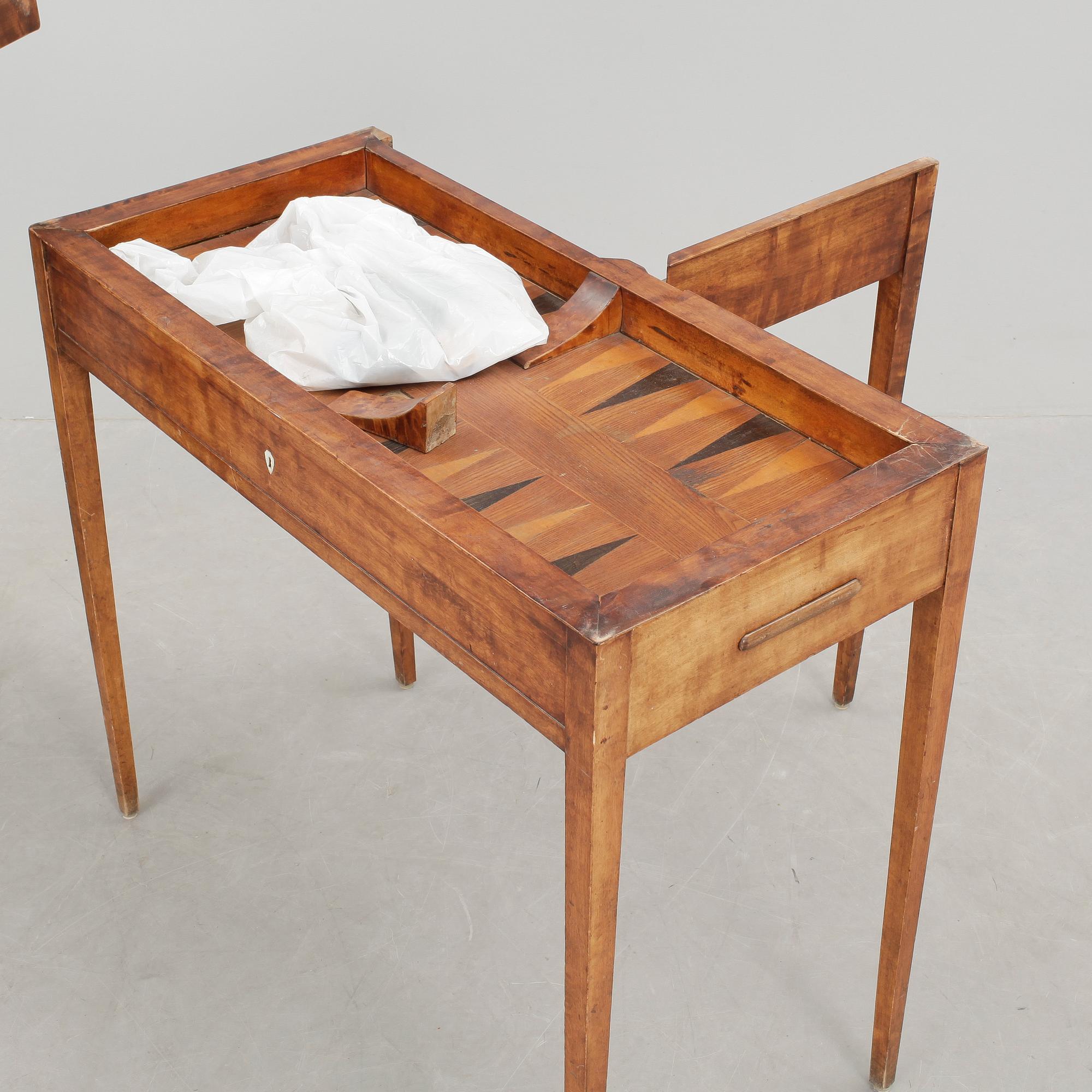 SPELBORD, gustaviansk-stil, 1800-tal.