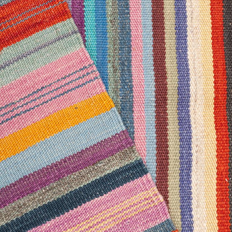 A CARPET, flat weave, around 271 x 222 cm.