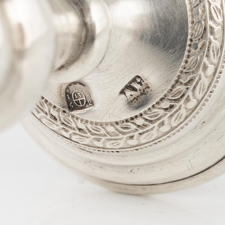 Supkalkar, 12 st, silver, Österrike och England, 1800-1900-tal.
