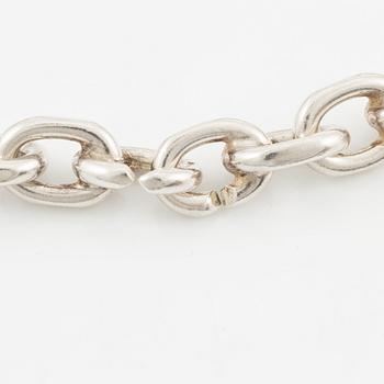 Collier, silver, ankarlänk, Danmark.