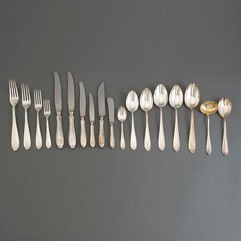 A 188 piece set of silver cutlery,'Vasa', GAB, Stockholm, mid 20th century.