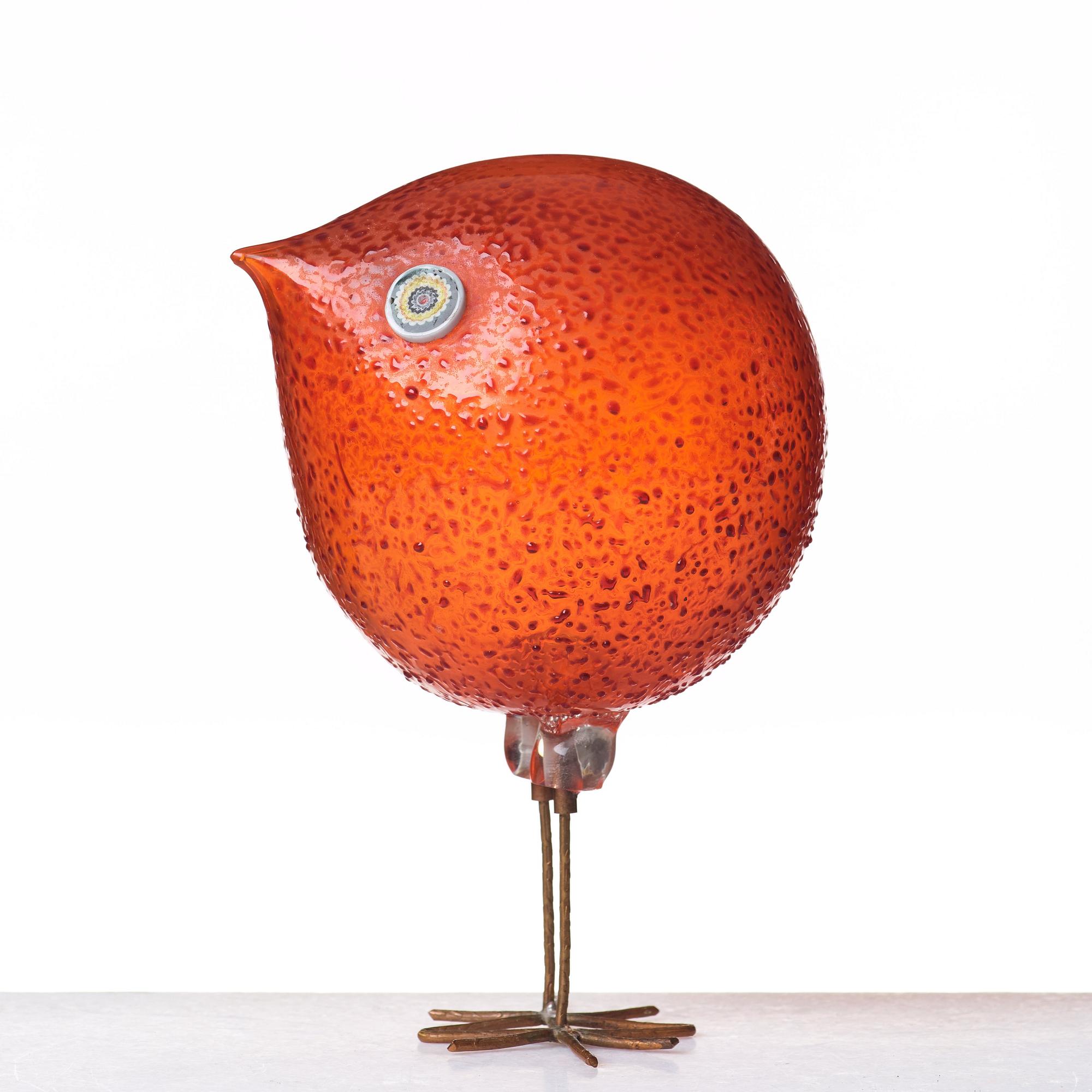 Peter Pelzel, a "Pulcino" glass bird, Vistosi, Italy 1960's.