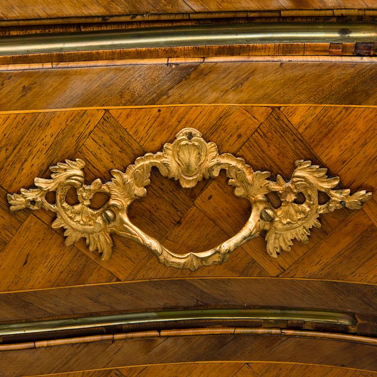 A Swedish Rococo 18th century commode by G. Foltiern.