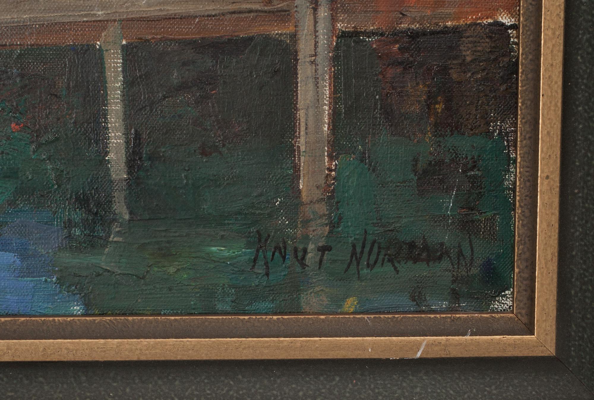 KNUT NORMAN, oljemålning, signerad.