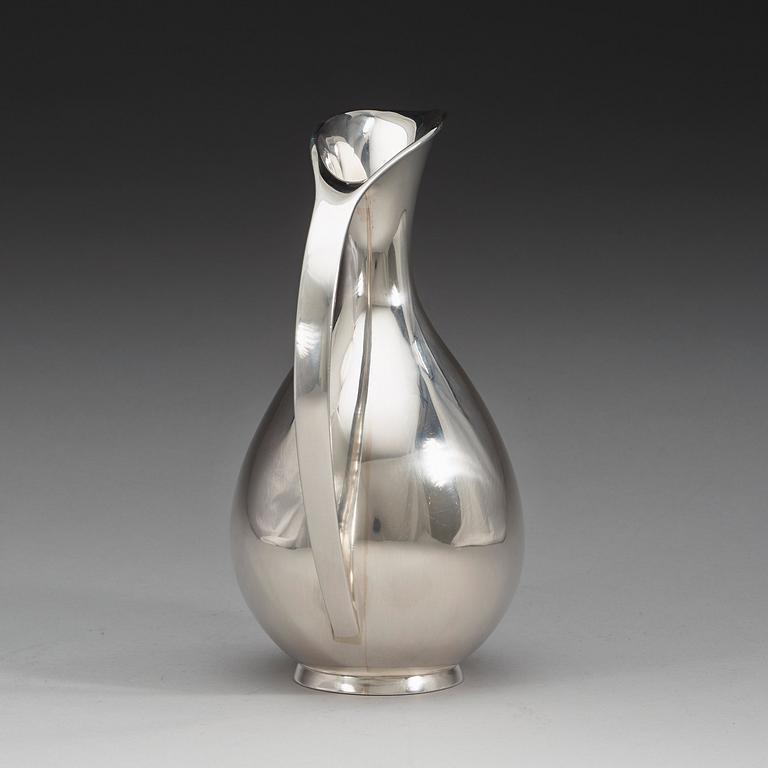 A Kay Fisker sterling pitcher, Anton Michelsen, Copenhagen, Denmark 1937.