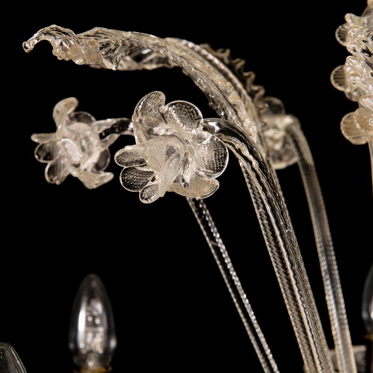 A mid-20th Century Murano glass chandelier.