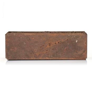 Anna Petrus, a "Blomlåda N:r 1" cast iron flower box, Näfveqvarns bruk, Sweden.