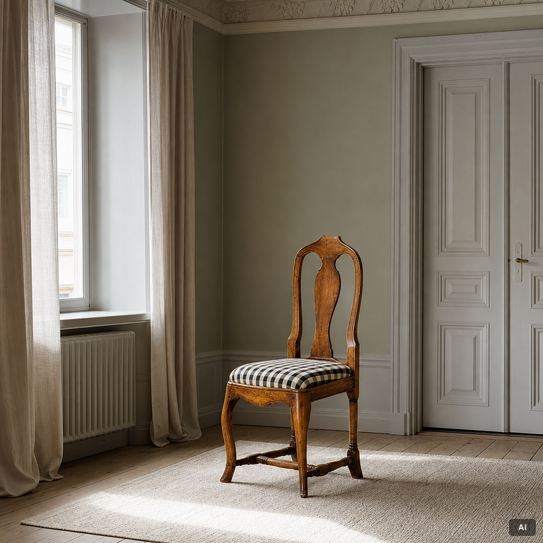 Chairs, 4 pcs, late Baroque, 18th century.