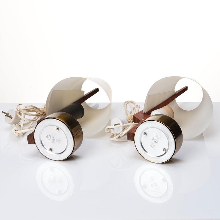 Hans Bergström, a pair of table lamps, model "751", ateljé Lyktan, Sweden 1940-50s.