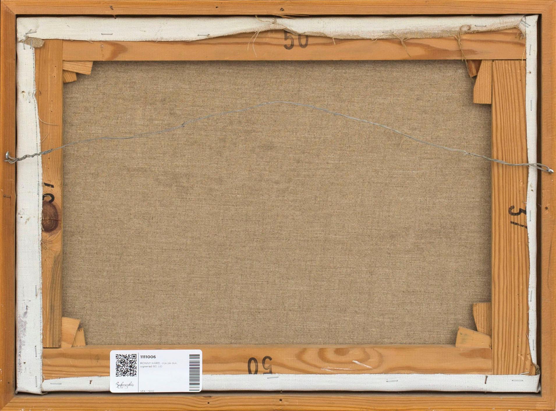 RONNY HÅRD, olja på duk, signerad 80.