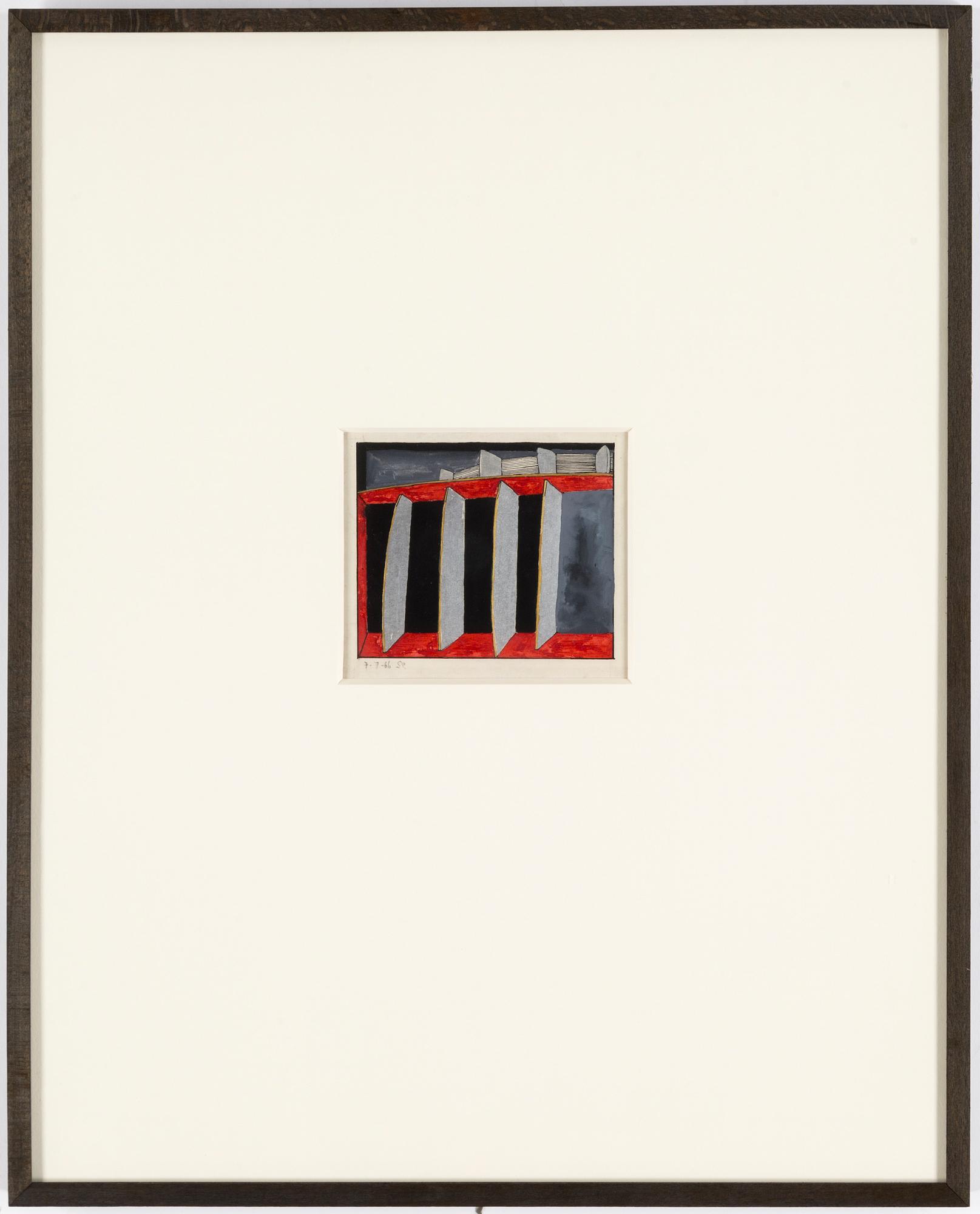 STEN EKLUND, gouache, signed and dated -66.