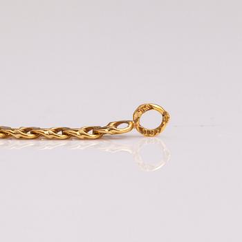 An 18K gold Bismarck necklace. Sweden.