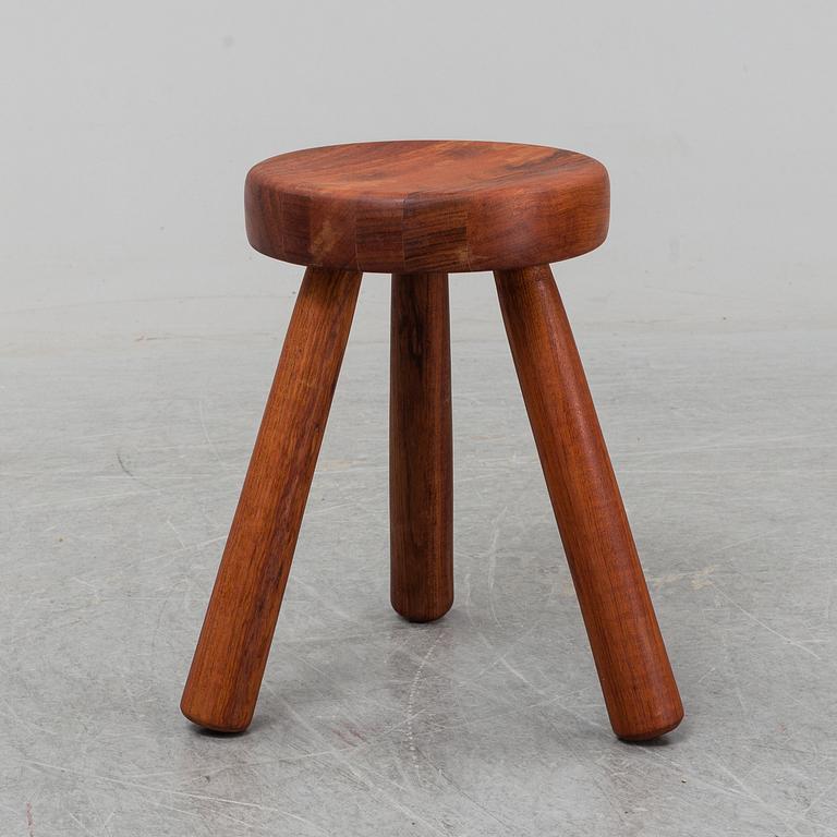 INGVAR HILDINGSSON, a jatoba stool, signed IH.