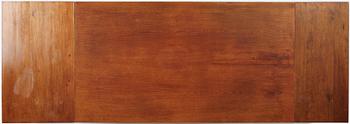 Oscar Nilsson, attributed to, a stained oak table, probably executed at Isidor Hörlin AB, Stockholm, 1930-40's.