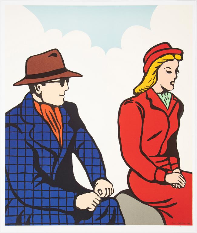 Jan Håfström, lithograph in colours, 2003, signed 524/2000.