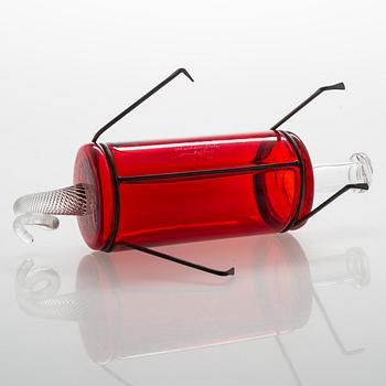 Markku Salo, glass sculpture, year dog, signed Markku Salo, Nuutajärvi 2014, numbered 89/100.