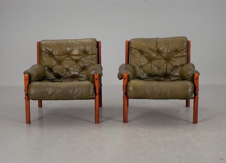 FÅTÖLJER, ett par, Arne Norell, Norell Möbler.