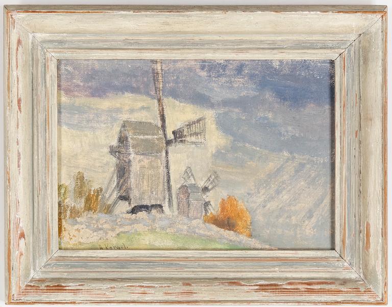 AXEL KARGEL, olja på duk, signerad med blyerts.