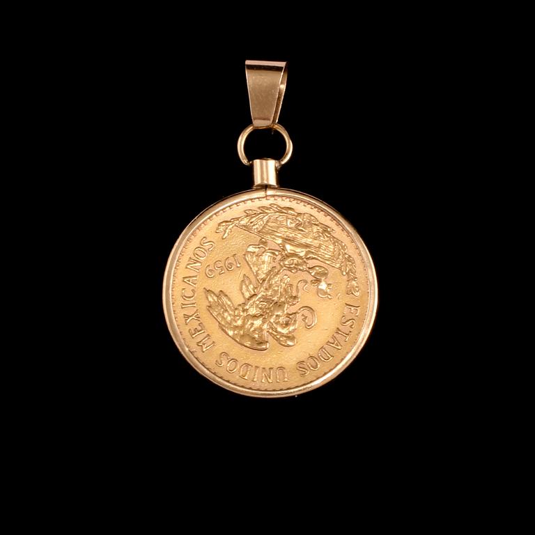 GULDMYNT, 18 k, Mexico, 1959. Vikt 19 g.