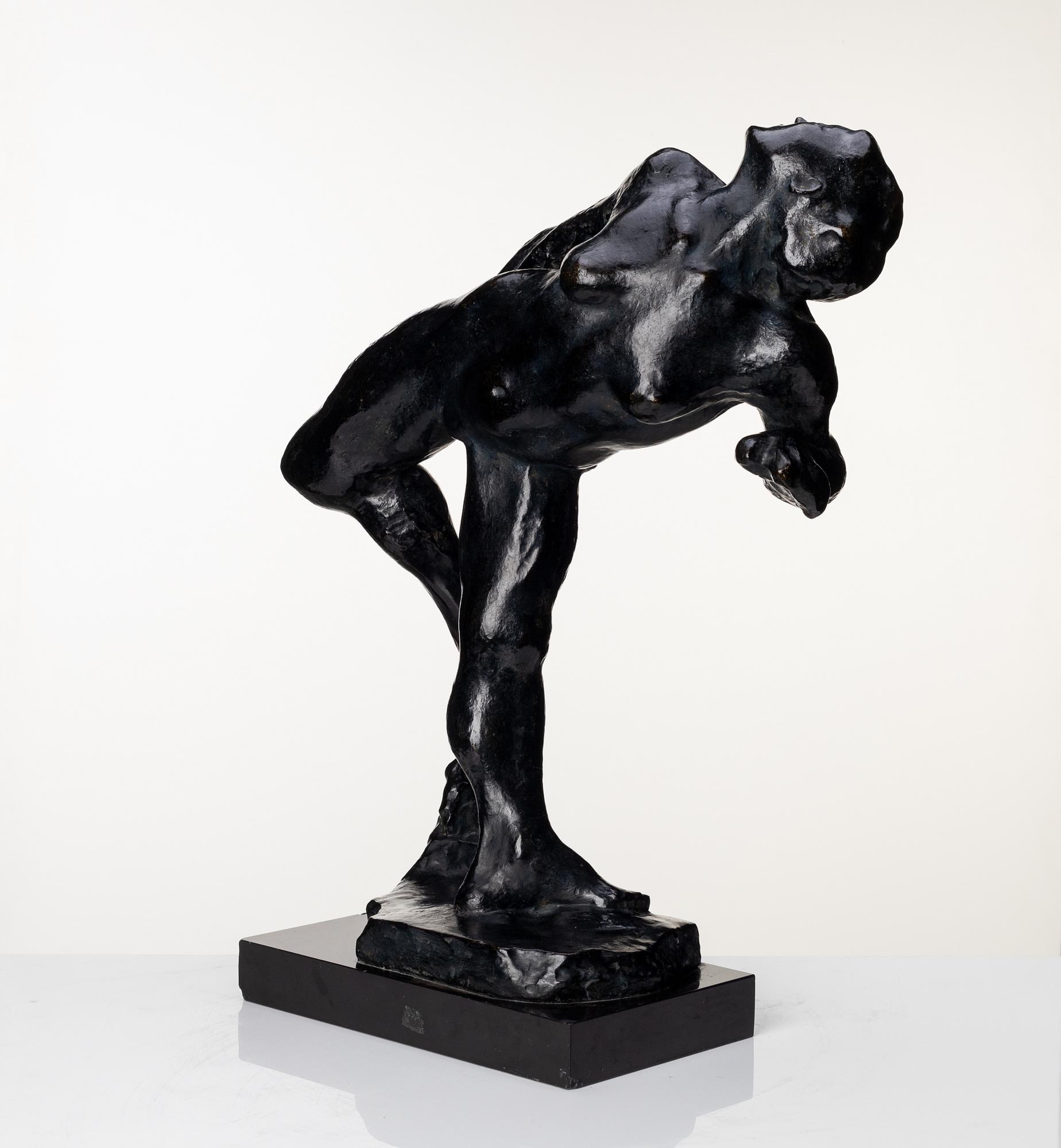 Gudmar Olovson, sculpture. Signed. Numbered. Foundry mark. Bronze, total height 57 cm, length 43 cm.
