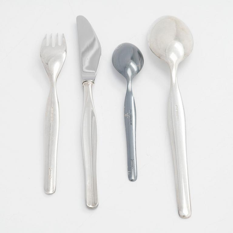 Tapio Wirkkala, bestick, "Tapio",  35 st, silver (925 och 916), "Tapio", Kultakeskus, Tavastehus 1958-1971.