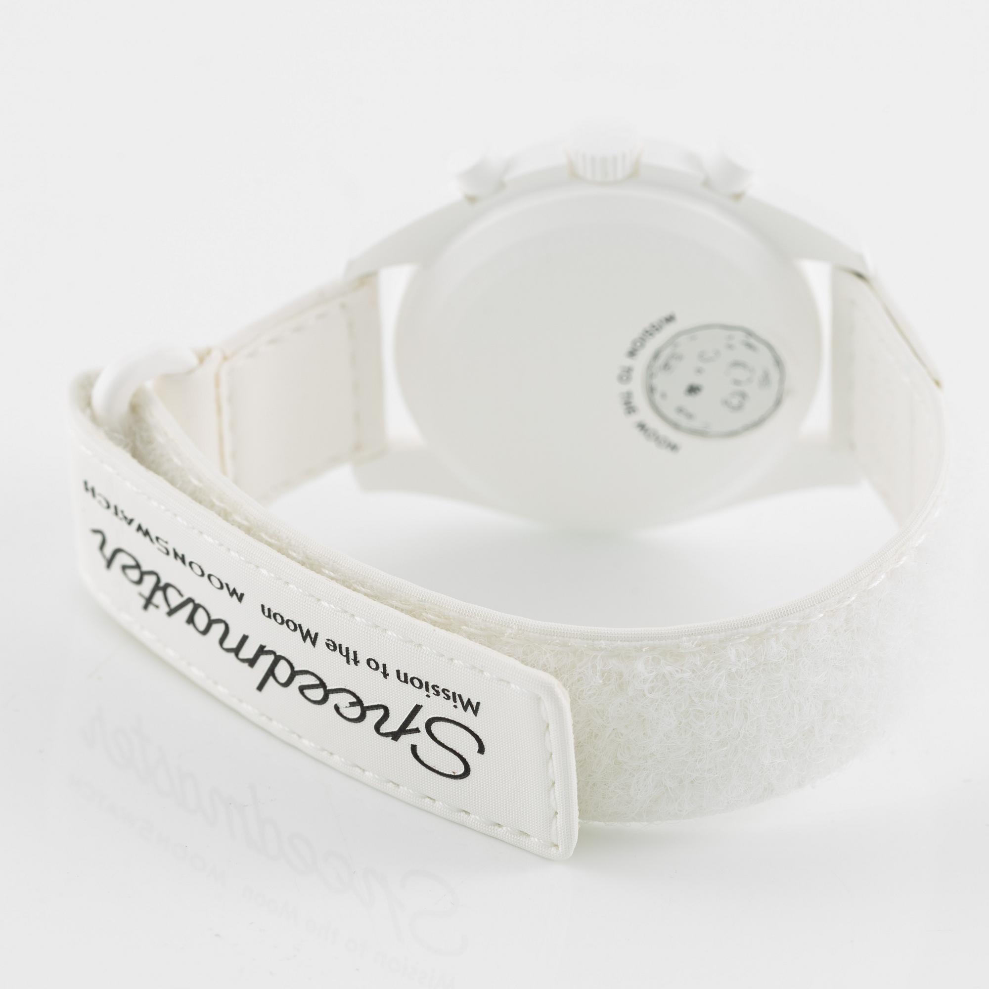 Omega/Swatch, MoonSwatch, "No Reserve", collection of 14 pcs, chronograph, wristwatches, 42 mm.