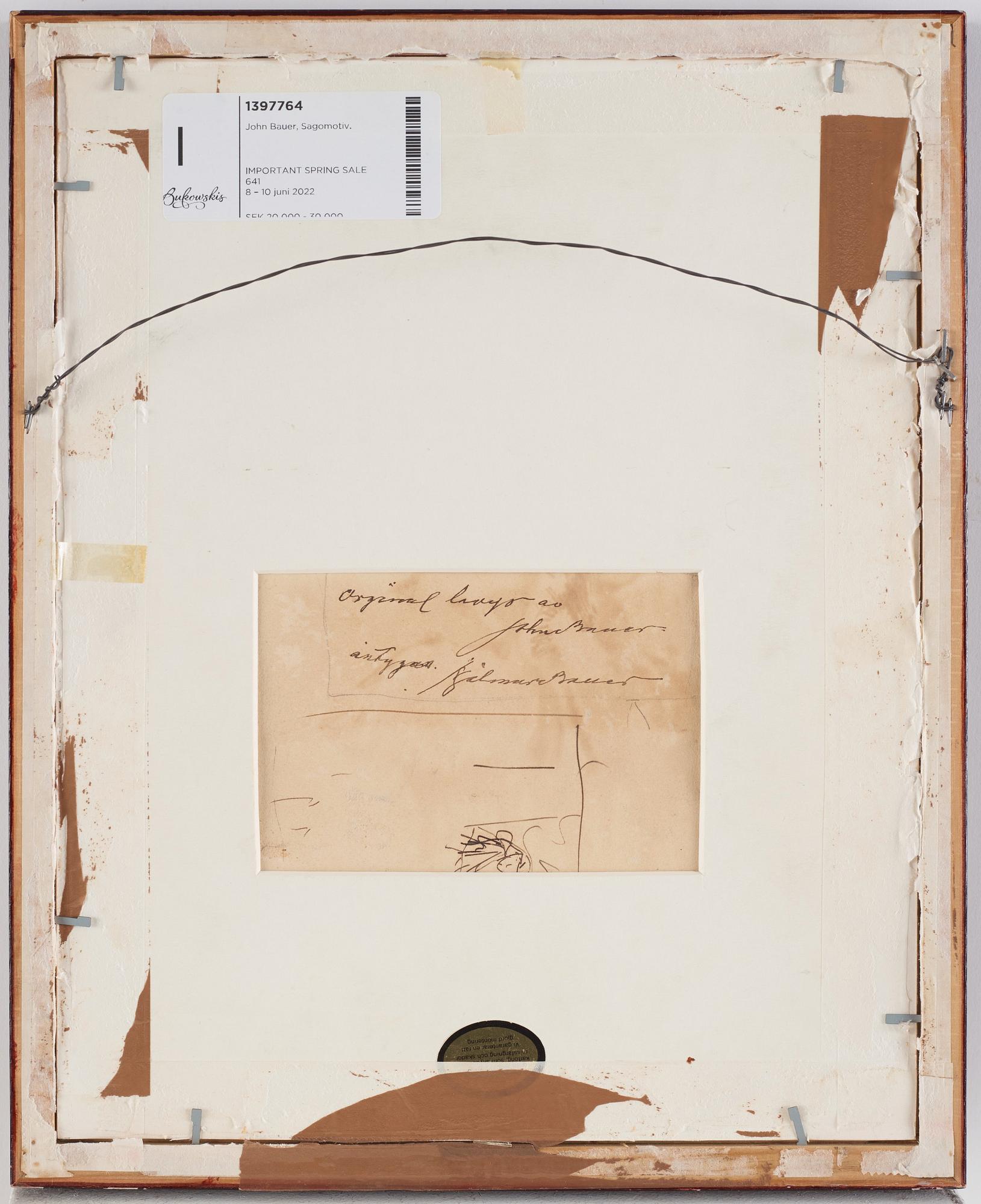 John Bauer, Sagomotiv.