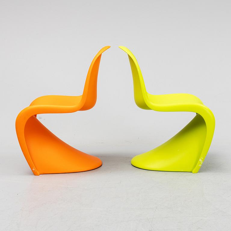 Verner Panton, a pair of "Panton Junior" children's chairs for Vitra.