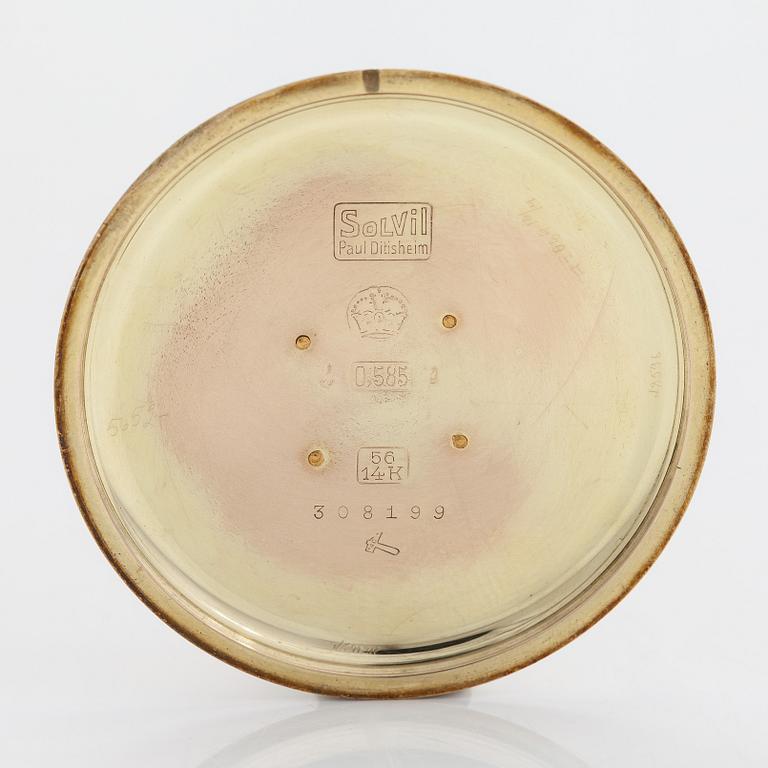 Paul Ditisheim, Solvil, fickur, 47 mm.
