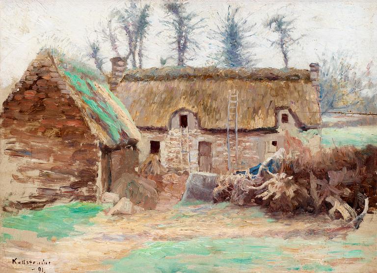 Gottfrid Kallstenius, "Bondgård i Bretagne" (Farmhouse in Brittany).