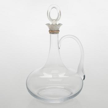 Cartier, karaff, glas och sterling silver, Franrike 1900-talets slut.