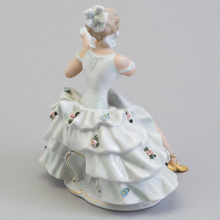A porcelain figurine from Wallendorf, Germany.