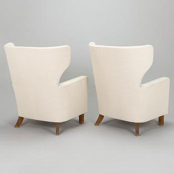 A pair of mid-20th century 'Mexico' armchairs for Paul Boman Ltd.