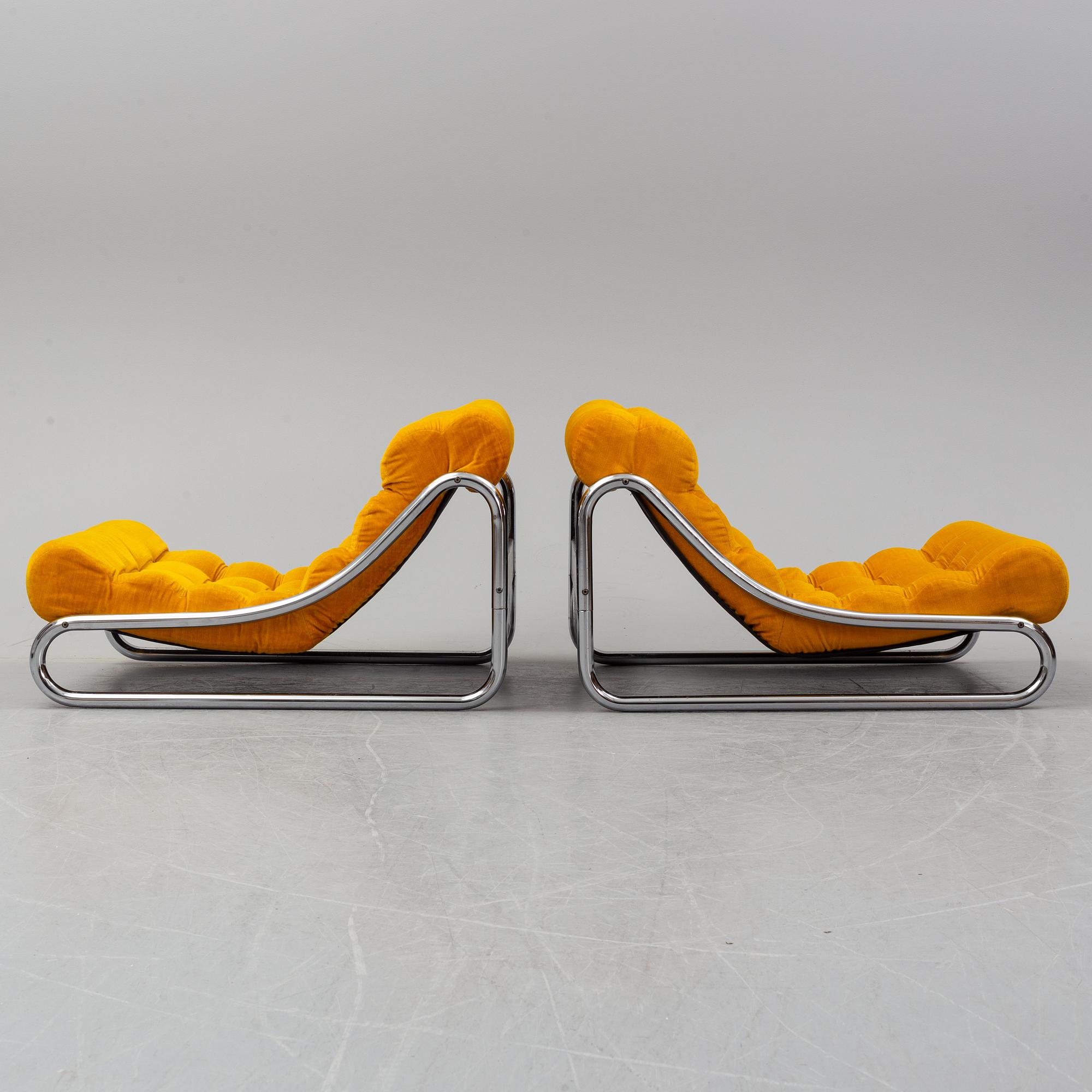A pair of "Impala" lounge chairs by Gillis Lundgren for IKEA, design.