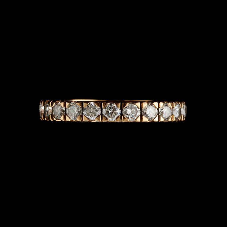 A diamond, circa 1.84 cts, ring.
